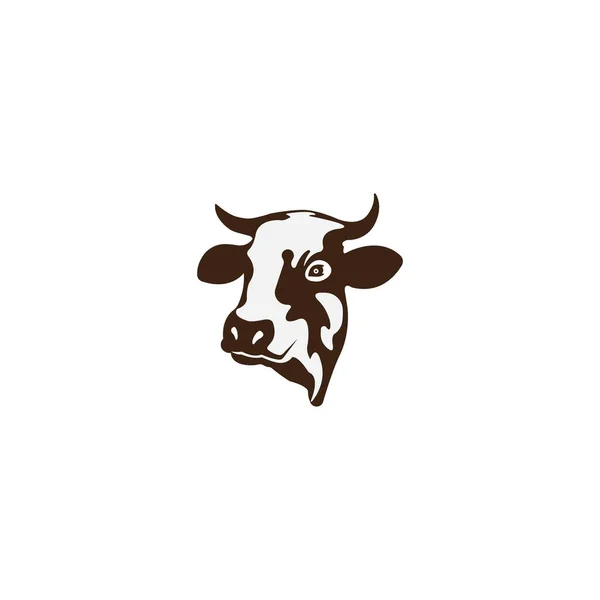 アイコンやシンボルやロゴのための牛のベクトルイラスト — ストックベクタ