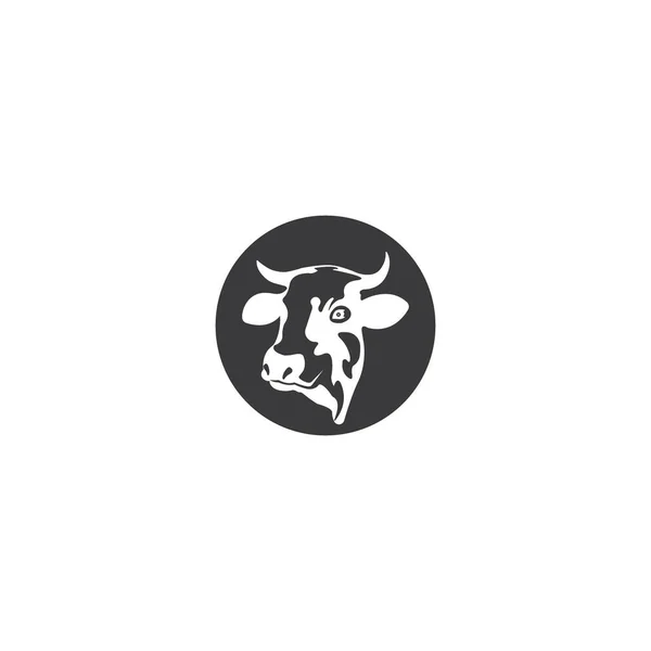 Gambar Vektor Sapi Untuk Ikon Simbol Atau Logo - Stok Vektor