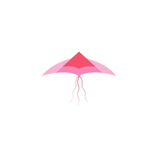 Kite Logo Vector Ilustración Diseño Fondo — Vector de stock