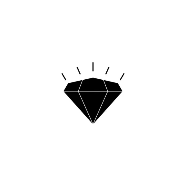 Gyémánt Ikon Vektor Illusztráció Logó Tervezés — Stock Vector