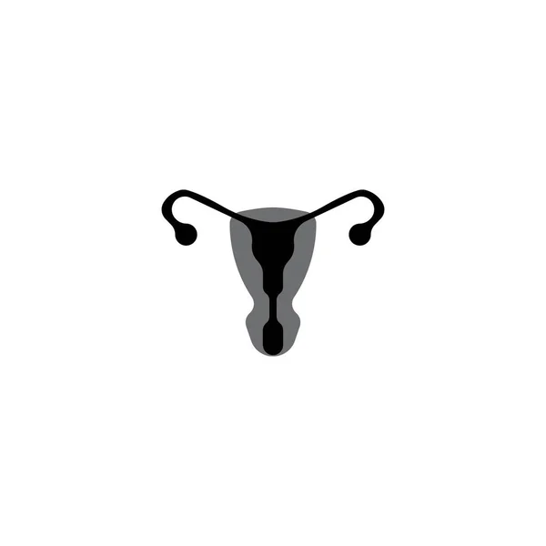 ไอคอนอว ยวะส Uterus ในวงกลมท แยกจากพ นหล ขาว กษณ ระบบส ปแบบเวกเตอร — ภาพเวกเตอร์สต็อก