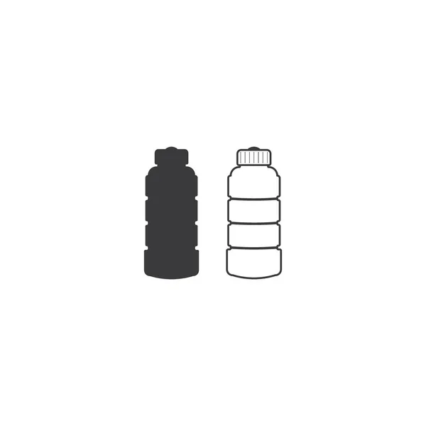 Bottle Pictogram Vector Illustratie Plat Ontwerp — Stockvector