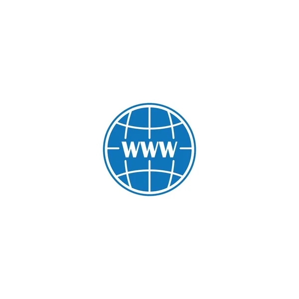 Internet Globe Icône Vectoriel Design Logo Modèle — Image vectorielle