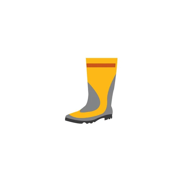 Botas Chuva Ícone Vetor Ilustração Design Modelo —  Vetores de Stock