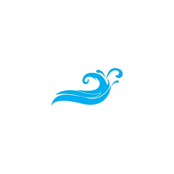 Wasser Welle Logo Vektor Illustration Symbol Design — Stockvektor
