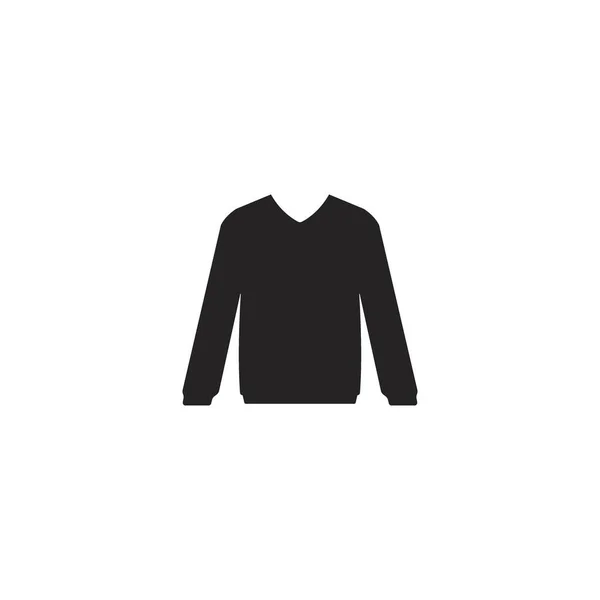 Uzun Kollu Gömlek Simgesi Vektör Illüstrasyon Logo Tasarımı — Stok Vektör