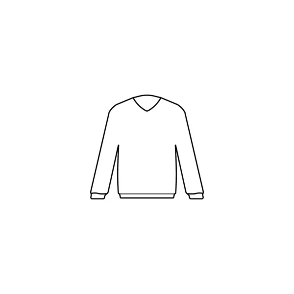 Camisa Manga Comprida Ícone Vetor Ilustração Logotipo Design — Vetor de Stock