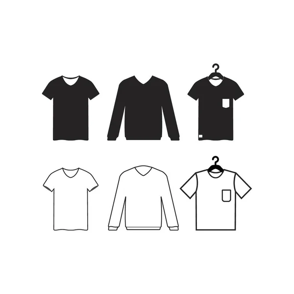 Shirt Ícone Vector Ilustração Logotipo Design — Vetor de Stock