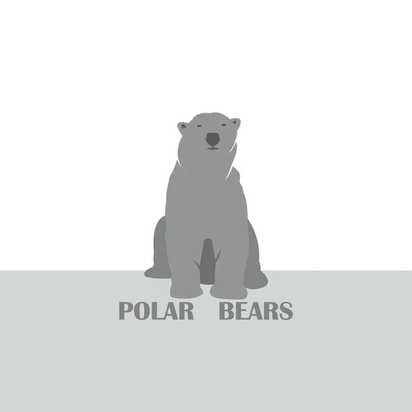 Urso Ícone Vetor Ilustração Logotipo Design — Vetor de Stock