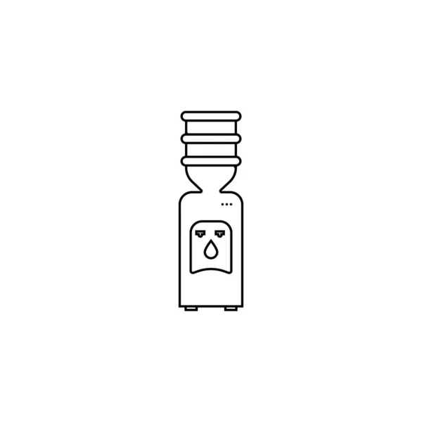 Water Dispenser Icon Vector Illustration Simple Design — Stockvektor