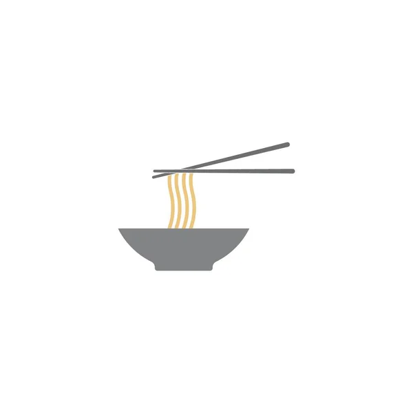Noodles Icon Vector Illustration Logo Design — Stock vektor