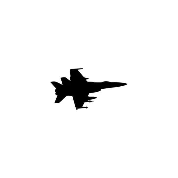 Fighter Plane Icon Vector Illustration Design — Stock Vector