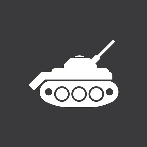 Army Tank Icon Vector Illustration Design — 스톡 벡터