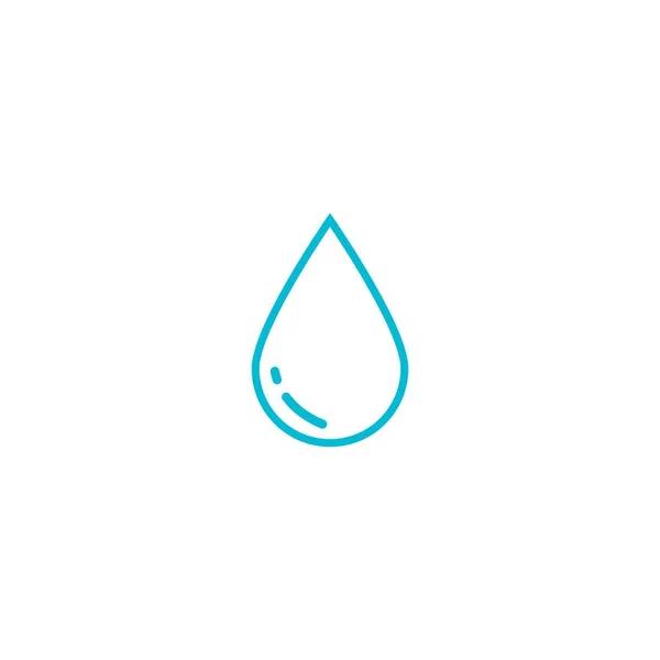 Projeto Ilustração Vetor Logotipo Gota Água —  Vetores de Stock