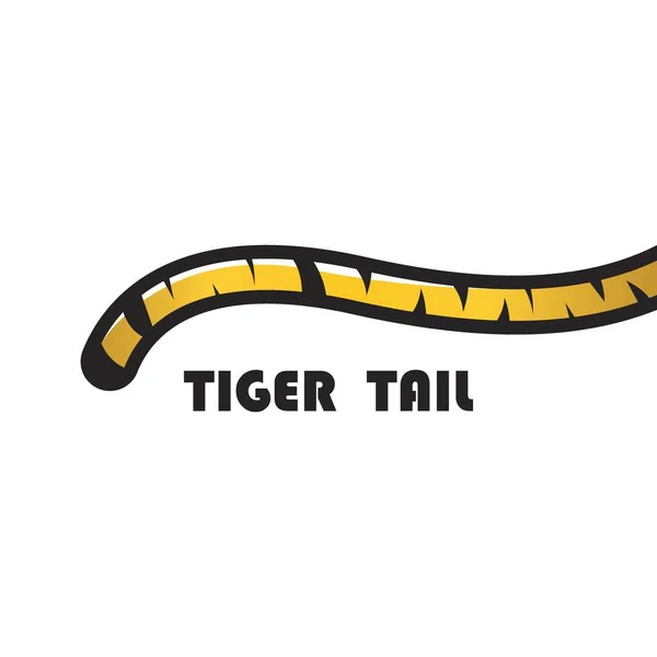 Tiger Tail Icon Vector Illustration Logo Background — Wektor stockowy