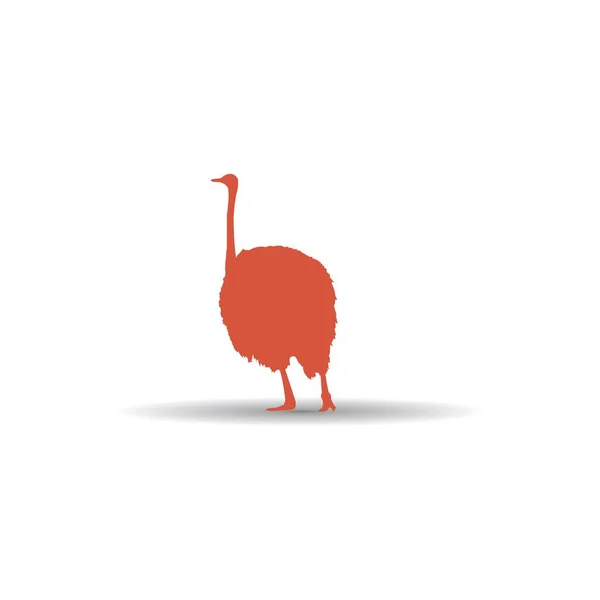 Ostrich Icon Vector Illustration Simple Design — стоковый вектор