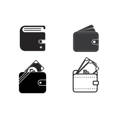 Wallet icon vector illustrstion simple design