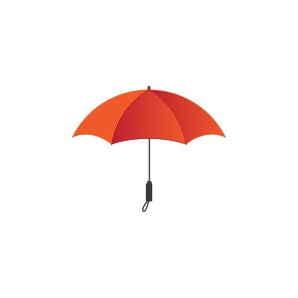 Vector Paraguas Naranja Ilustración Aislada — Vector de stock