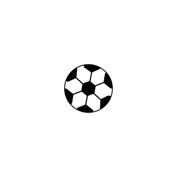 Icono Fútbol Vector Ilustración Plantilla Diseño — Archivo Imágenes Vectoriales