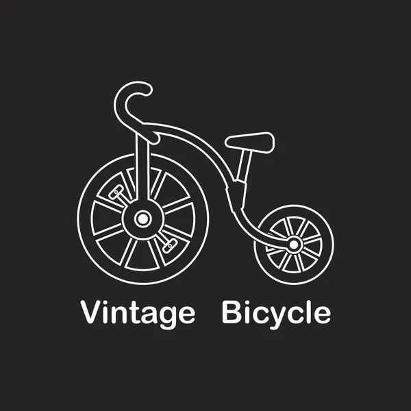 Modelo Design Logotipo Ilustração Vetor Ícone Bicicleta Vintage — Vetor de Stock