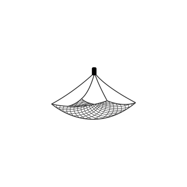 Fischnetz Vektor Symbol Illustrationsschild Für Web Und Design — Stockvektor