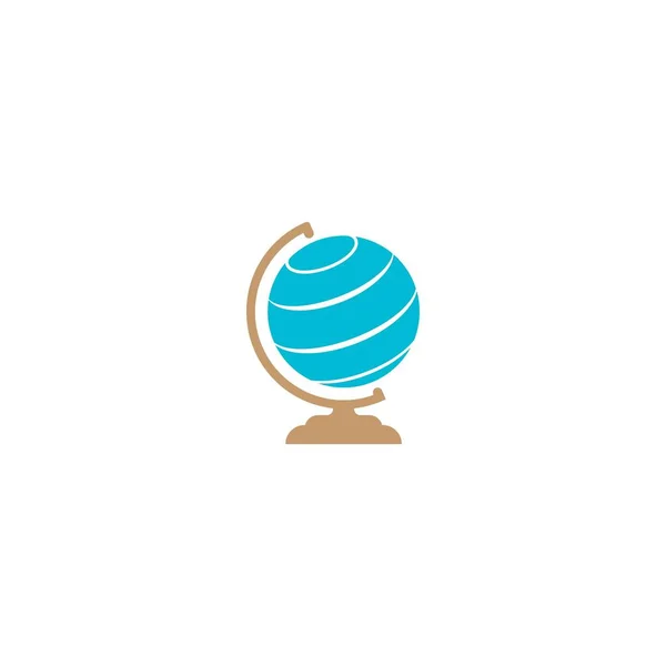 Globo Logo Vector Ilustración Diseño Plantilla Fondo — Vector de stock