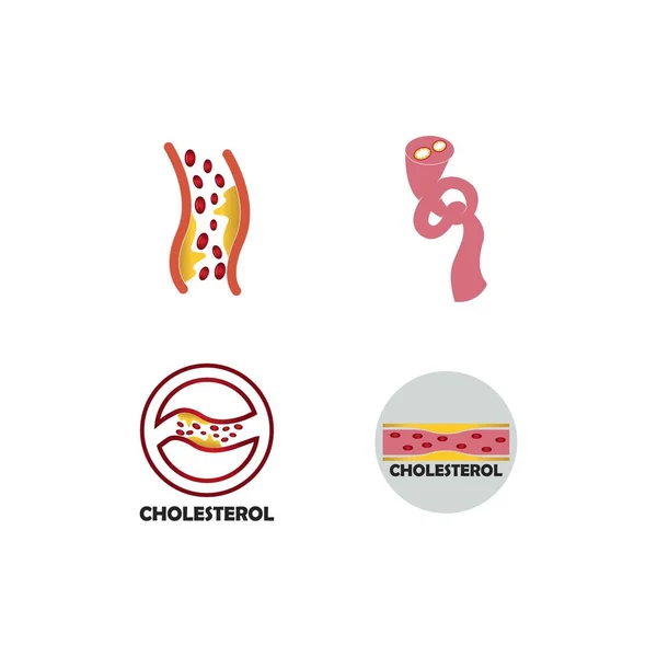 Vecteur Cholestérol Plaque Illustratrion Design — Image vectorielle