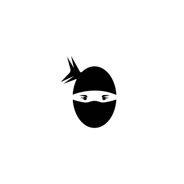 Modello Logo Illustrazione Vettoriale Icona Ninja — Vettoriale Stock