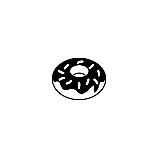 Donut Logo Vector Ilustración Icono Diseño Plantilla — Vector de stock