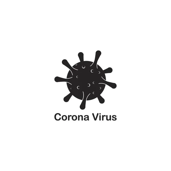 Coronavirus Vector Icono Ilustración Diseño Plantilla — Archivo Imágenes Vectoriales