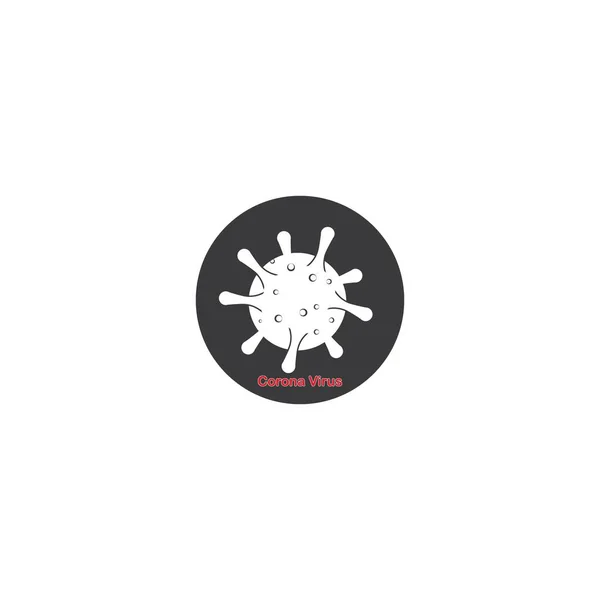 Coronavirus Vector Icon Illustration Design Template — Stock Vector