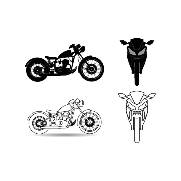 Página Clássica Colorir Ilustração Vetorial Motocicleta Para