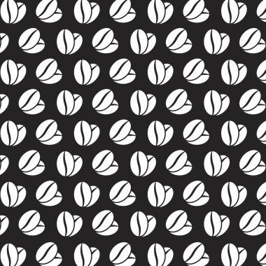 kahve çekirdeği arkaplan vektör çizimi tasarımı.