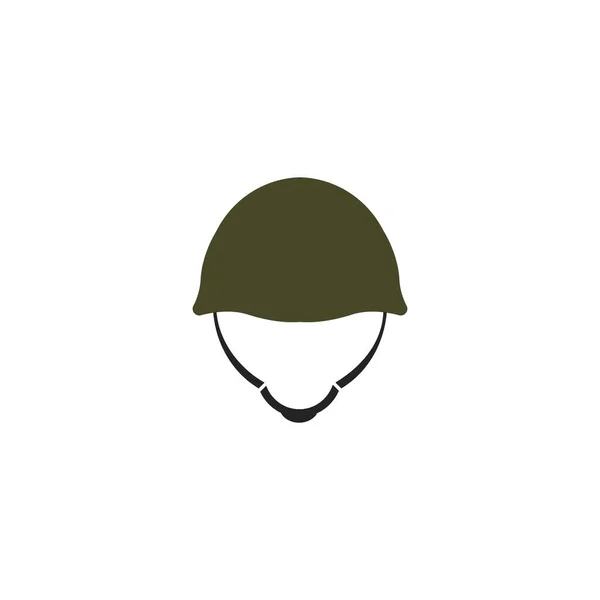 Icona Vettoriale Del Casco Militare Modello Disegno Illustrazione — Vettoriale Stock