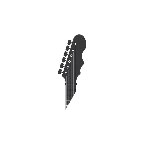 Guitar Logo Vector Illustration Design Template — Stock Vector