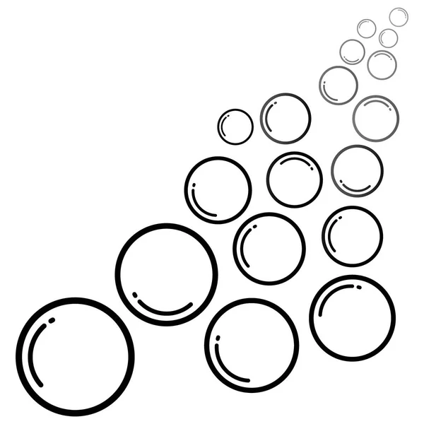 Naturlig Realistisk Bubbla Illustration Vektor Design — Stock vektor