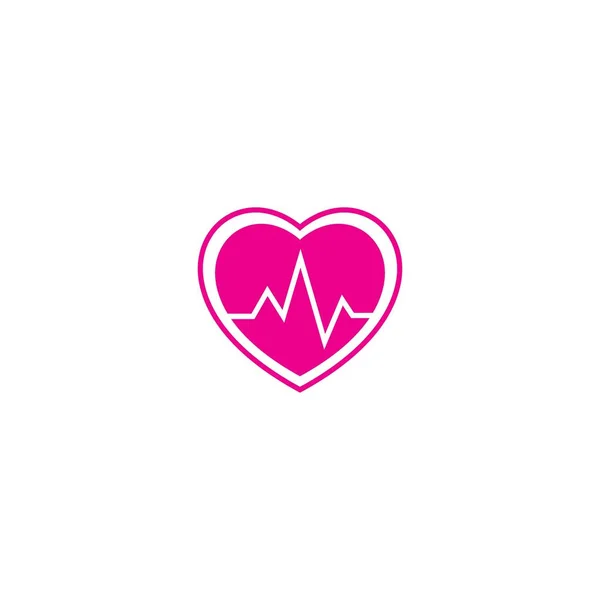 Hjärta Logotyp Vektor Illustration Symbol Design — Stock vektor