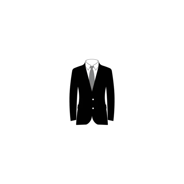 Office Suit Clothes Icon Vector Illustration Design Template — Stock Vector