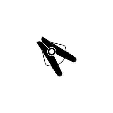 clothespin simgesi vektörü, illüstrasyon logo tasarımı.