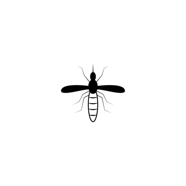 Ícone Vetor Mosquito Modelo Design Ilustração — Vetor de Stock