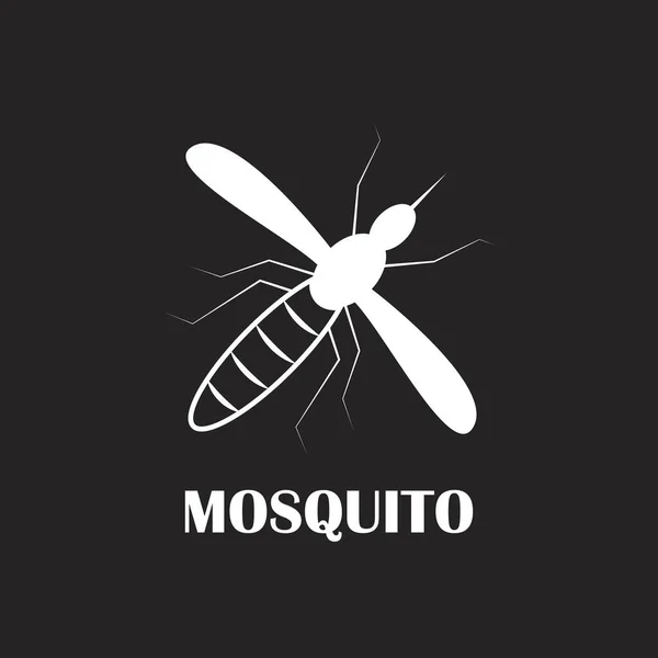 Icono Del Vector Mosquitos Plantilla Diseño Ilustración — Archivo Imágenes Vectoriales