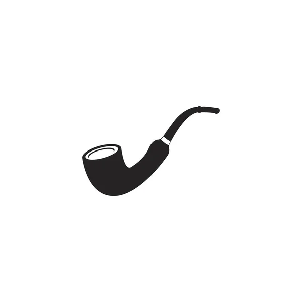 Vetor Ícone Tubo Fumar Modelo Design Logotipo Ilustração —  Vetores de Stock
