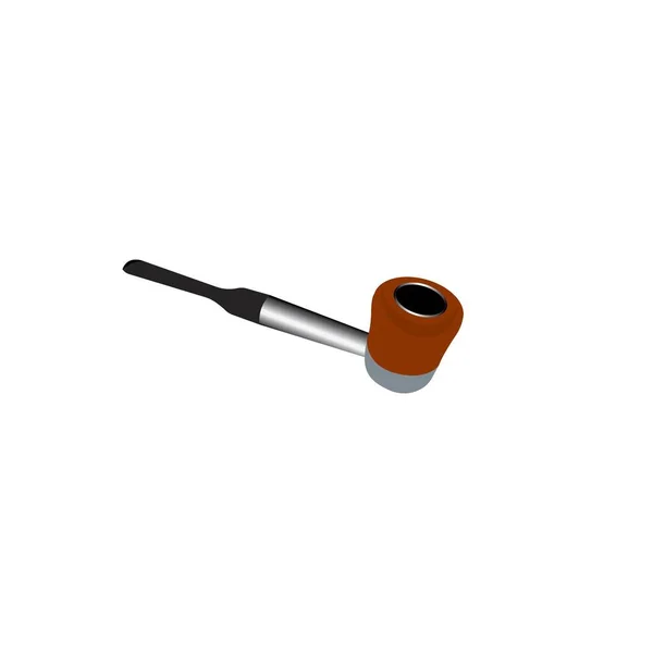 Smoking Pipe Icon Vektor Illustration Logo Design Template — Stockvektor