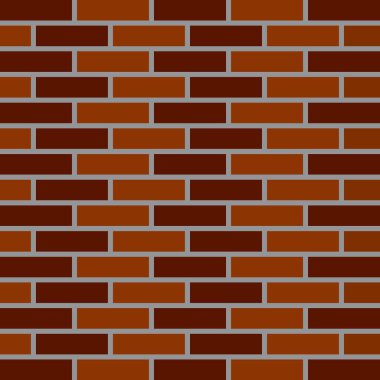 Kusursuz tuğla duvar arka planı. Vektör tasarımı.