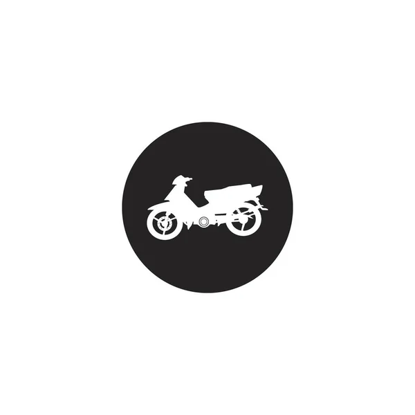 Motorrad Vektor Symbol Illustration Flache Design Vorlage — Stockvektor