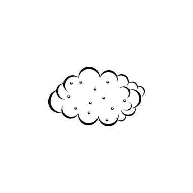 düz tasarım bomba patlama vektör logosu