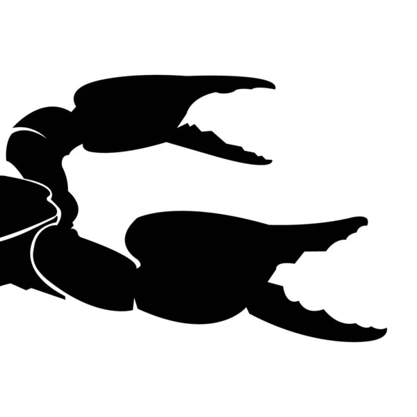 Skorpion Kralle Logo Vektor Illustration Design Vorlage — Stockvektor