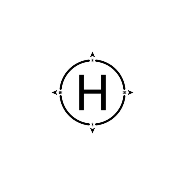 Helipad Icon Helicopter Landing Pad Area Platform Letter Vector Illustration — Stockový vektor