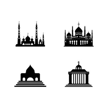 Cami vektör logosu, illüstrasyon sembolü tasarım şablonu.