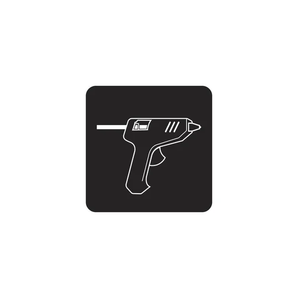 Клейка Пістолет Векторна Піктограма Шаблон Дизайну Ілюстрації — стоковий вектор